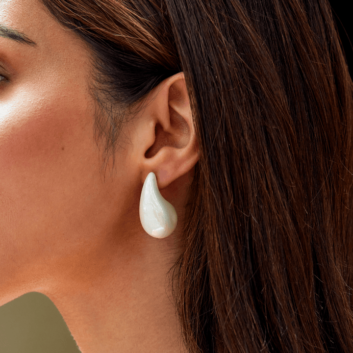 Boucles d’oreilles Elena goutte perlée