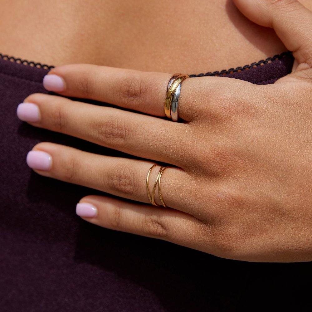 Bague Elena tricolore