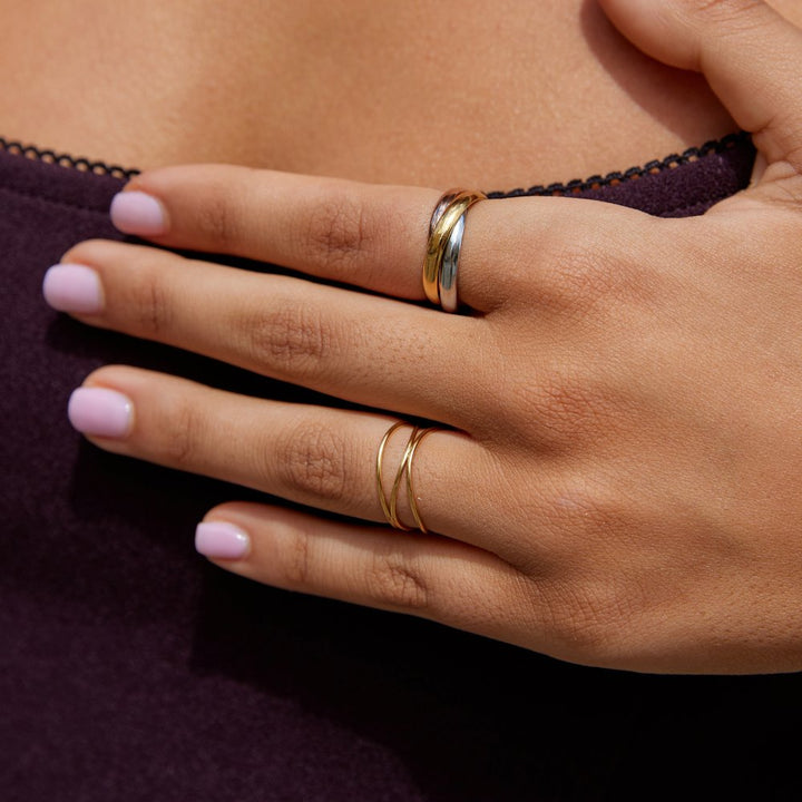 Bague Elena tricolore