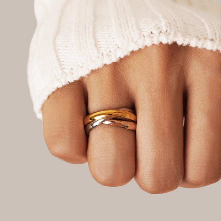 Bague Elena tricolore