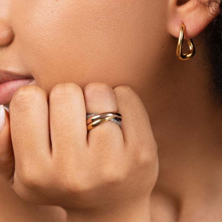 Bague Elena tricolore
