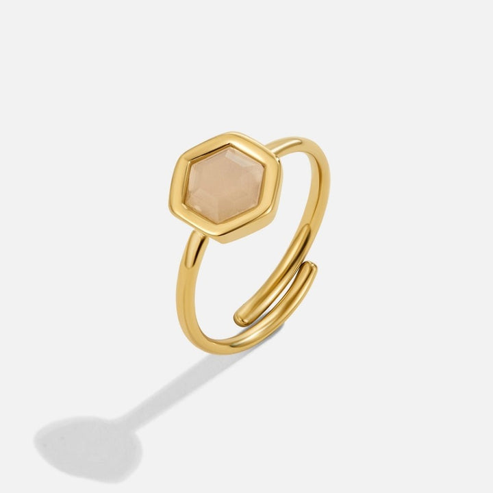 Bague dorée Ember Kamna