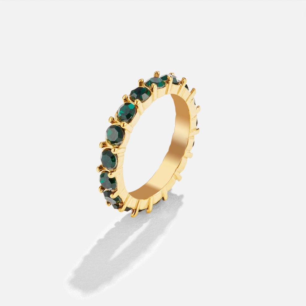 Bague Smaragdova élégance 18K cristal