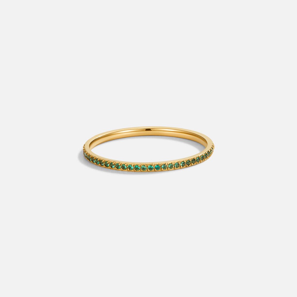 Bague cristal Smaragdova éternité