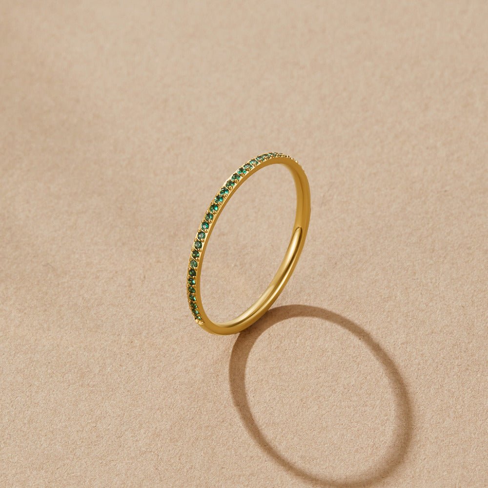 Bague cristal Smaragdova éternité