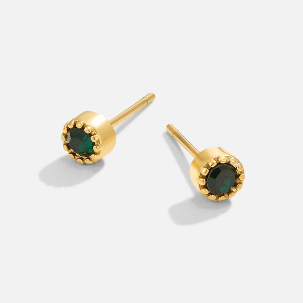 Boucles d’oreilles vert émeraude