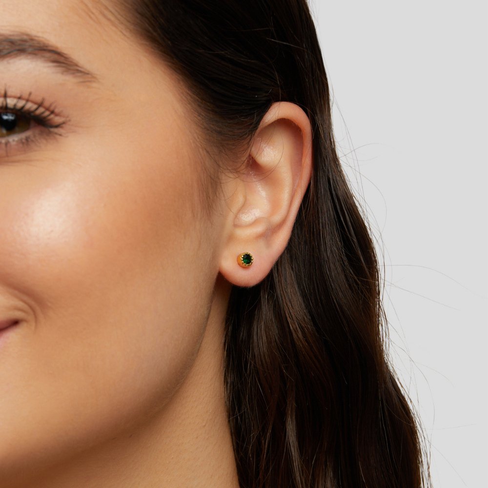 Boucles d’oreilles vert émeraude