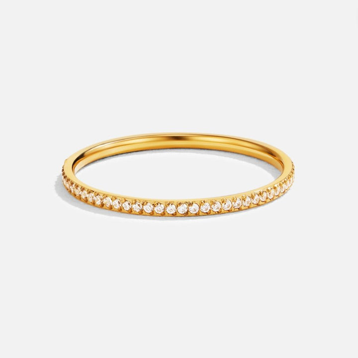 Bague éternité 18K cristal