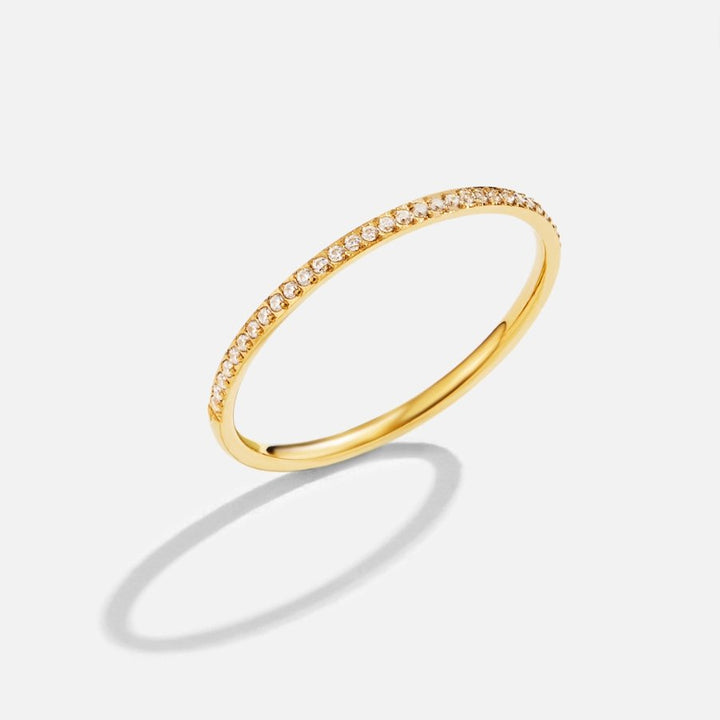 Bague éternité 18K cristal