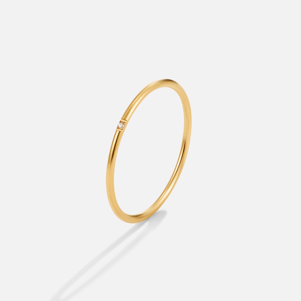 Bague Eula dorée et cristal