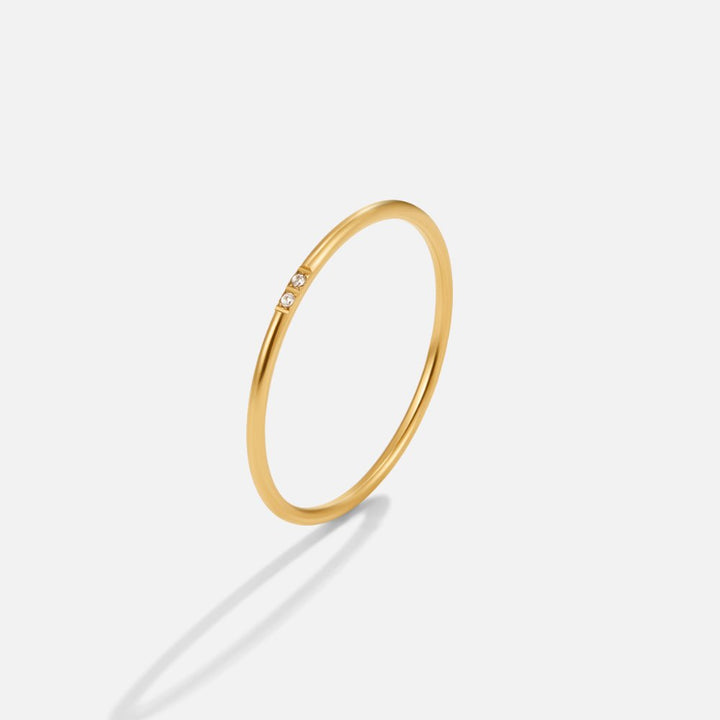 Bague Eula dorée et cristal