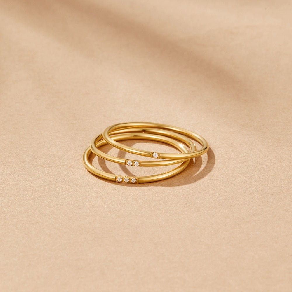 Bague set Eula or cristal