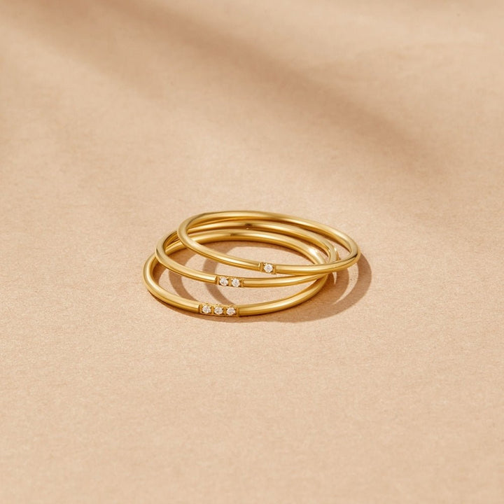Bague set Eula or cristal