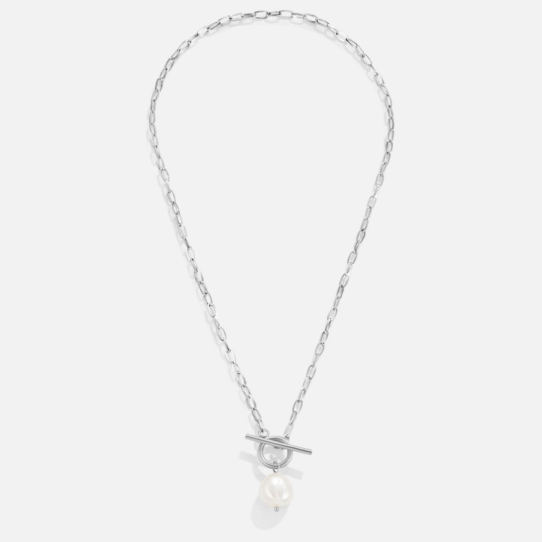 Eva svetlý Collier argenté s perlami