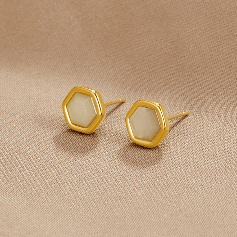 Boucles d’oreilles Eva pierre de lune