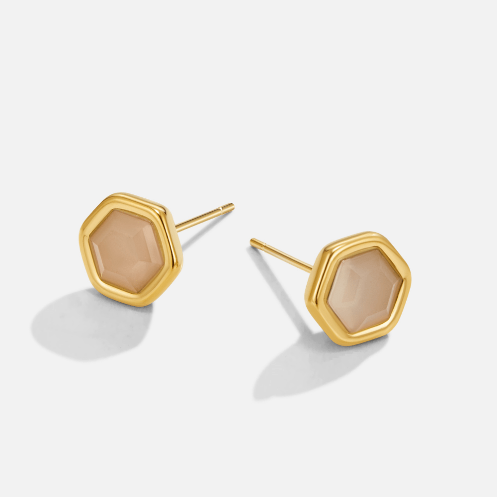 Boucles d’oreilles Eva pierre de lune