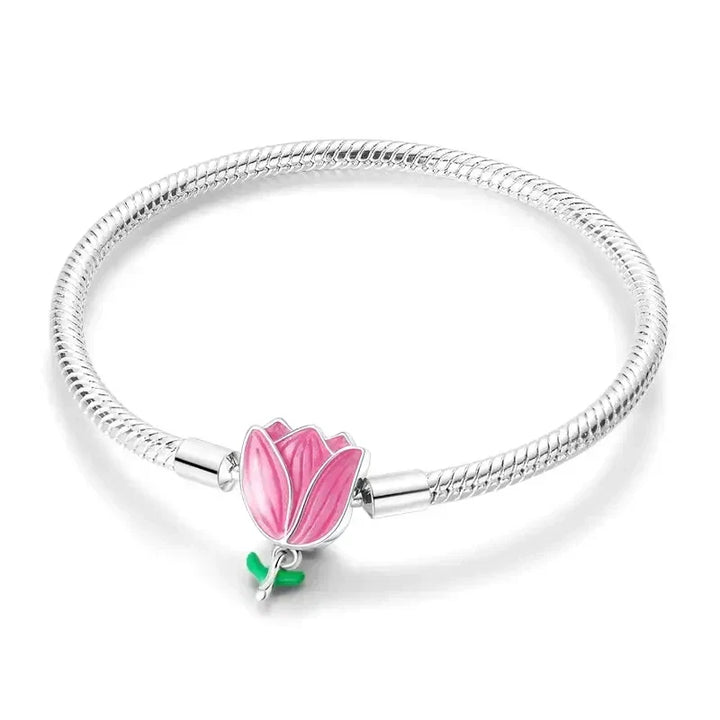 Bracelet avec Charm Fleur