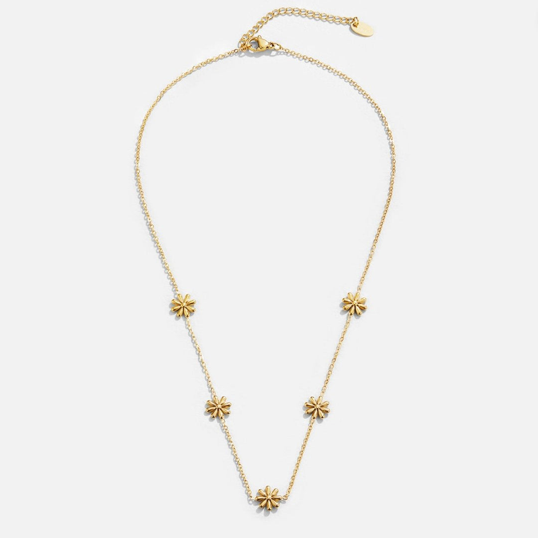 Collier Flower Power plaqué or 18K