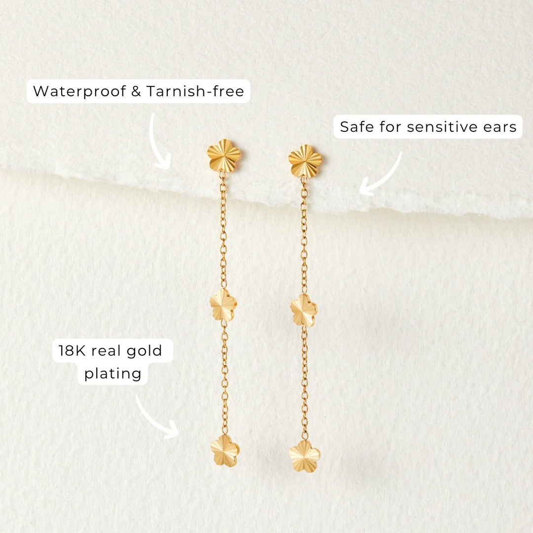 Boucles d’oreilles Flower Power à pétales