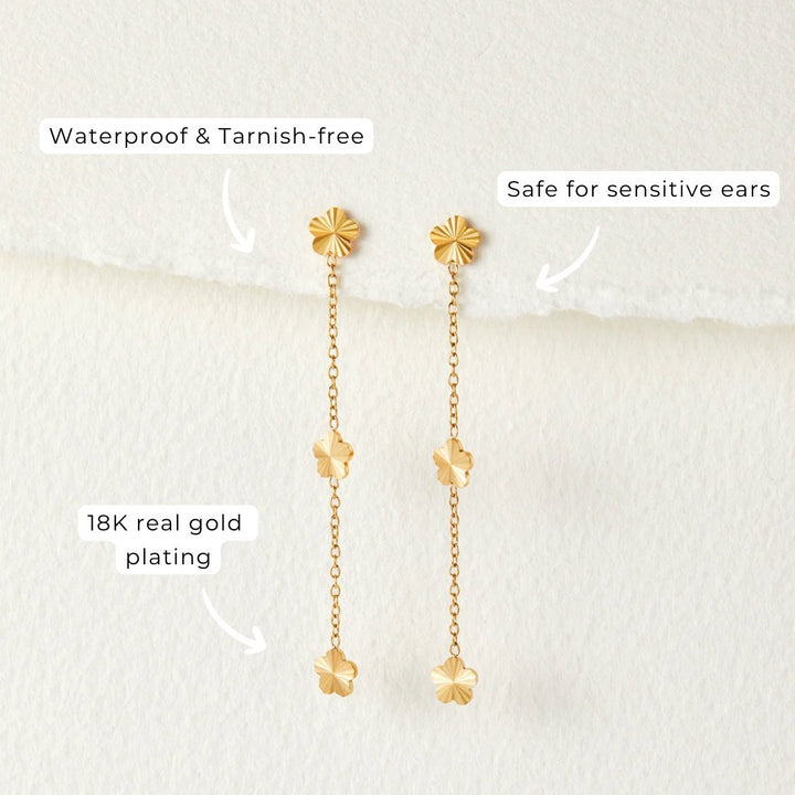 Boucles d’oreilles Flower Power à pétales
