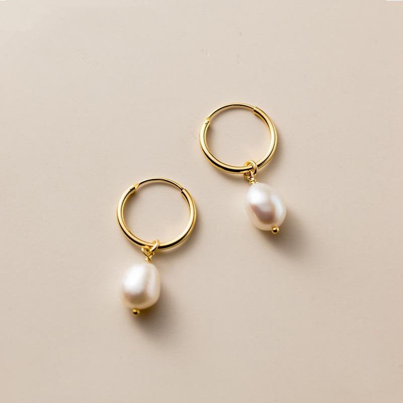 Boucles d’oreilles Bella en perles d’eau douce