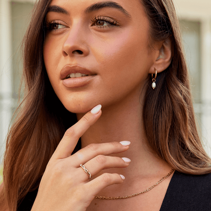 Boucles d’oreilles Bella en perles d’eau douce