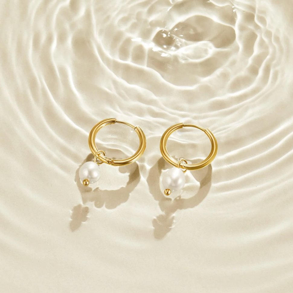 Boucles d’oreilles Bella en perles d’eau douce