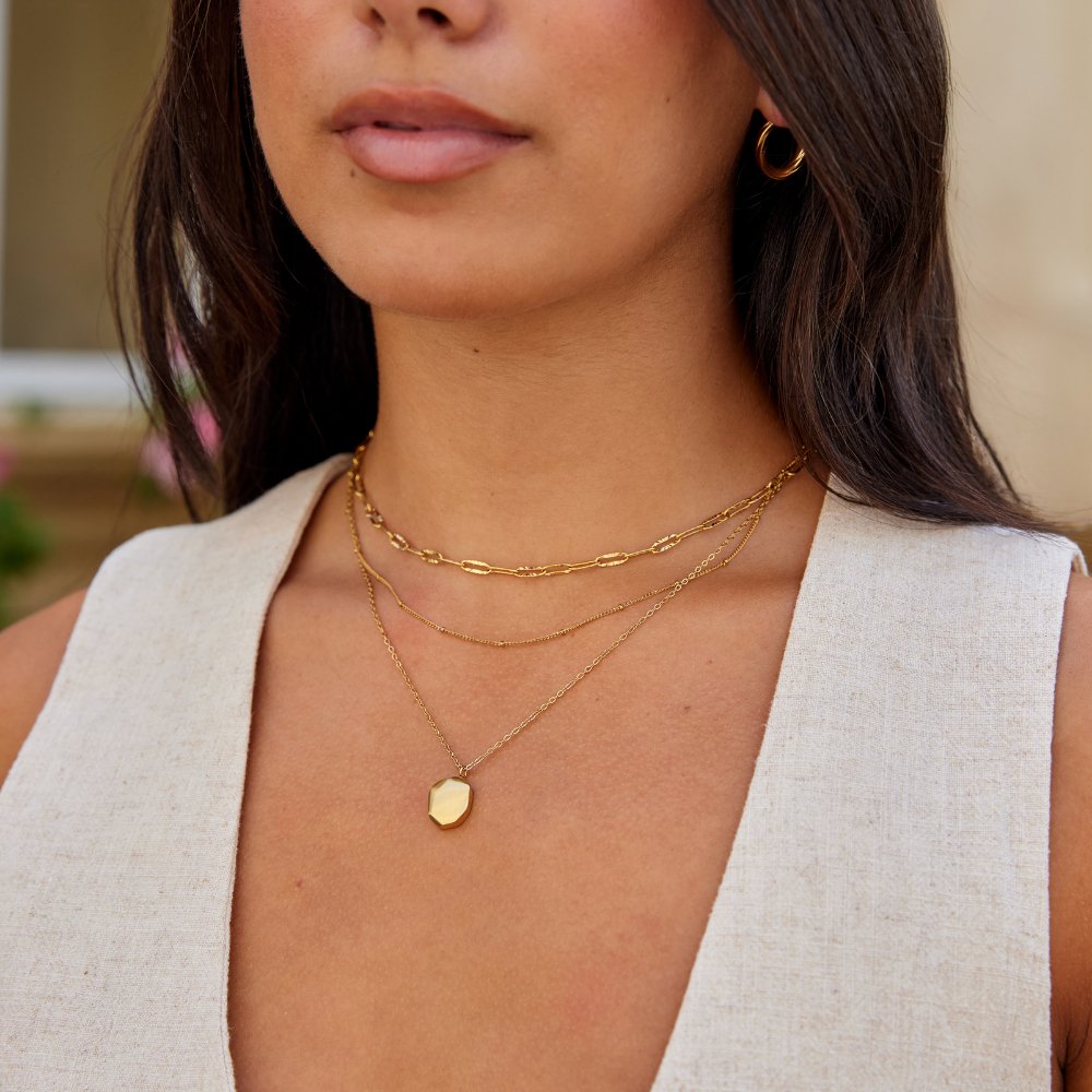 Géométrique pendentif na retiazke