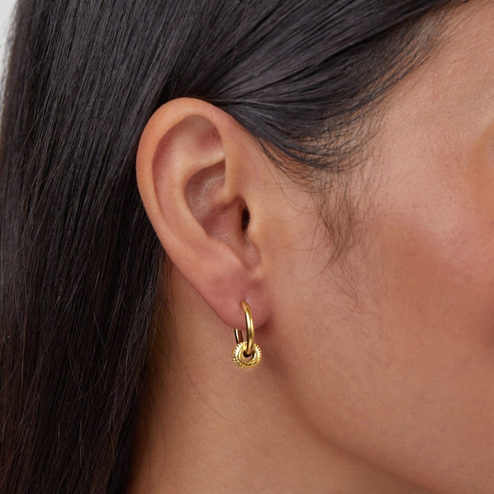 Boucles d’oreilles Gigi en cristal doré 18K