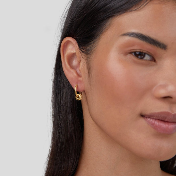 Boucles d’oreilles Gigi en cristal doré 18K