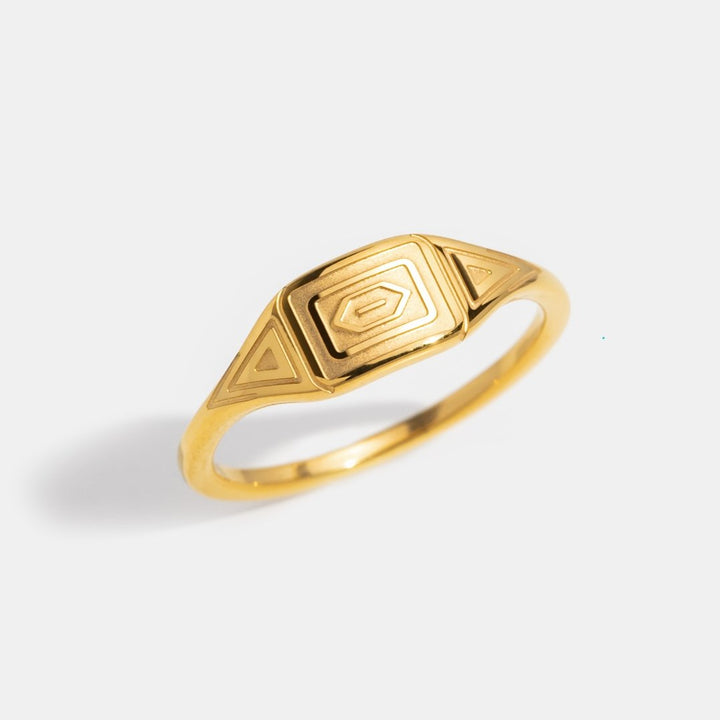 Bague dorée Adaline