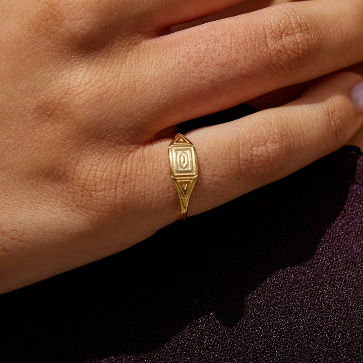 Bague dorée Adaline