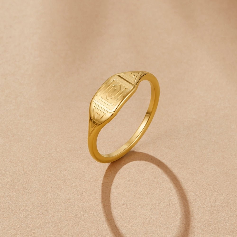 Bague dorée Adaline