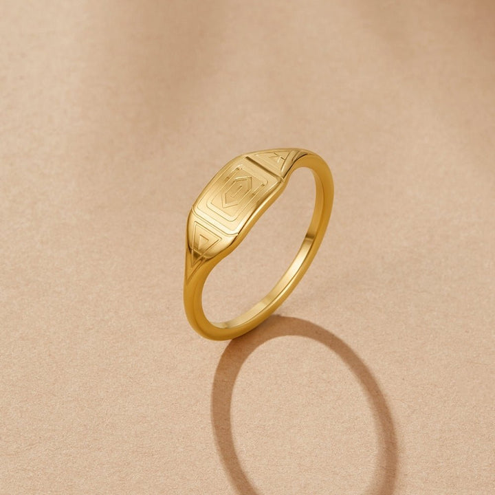 Bague dorée Adaline