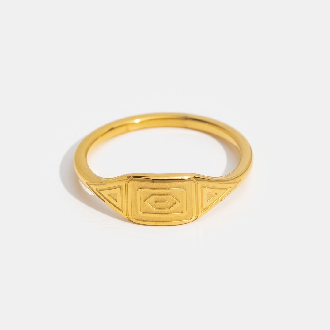 Bague dorée Adaline