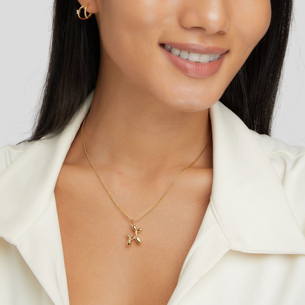Doré Collier avec pendentif balónikového zvieratka