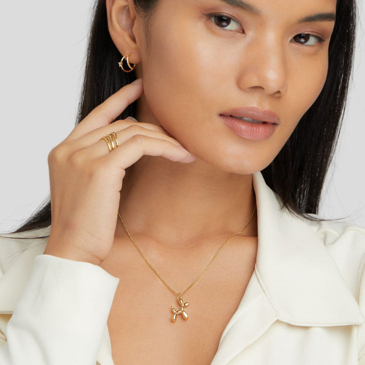 Doré Collier avec pendentif balónikového zvieratka