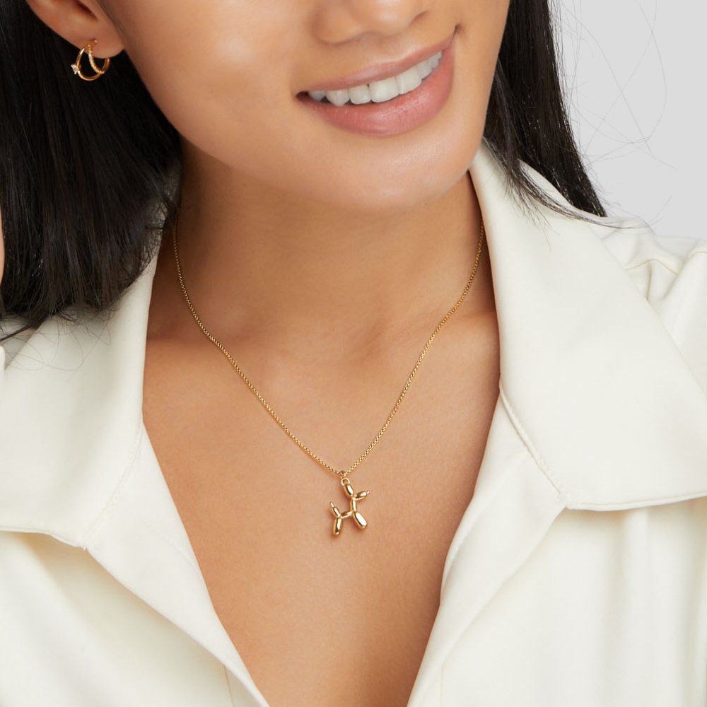 Doré Collier avec pendentif balónikového zvieratka