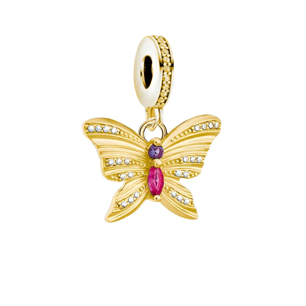 Charm Papillon doré - Maison Perle
