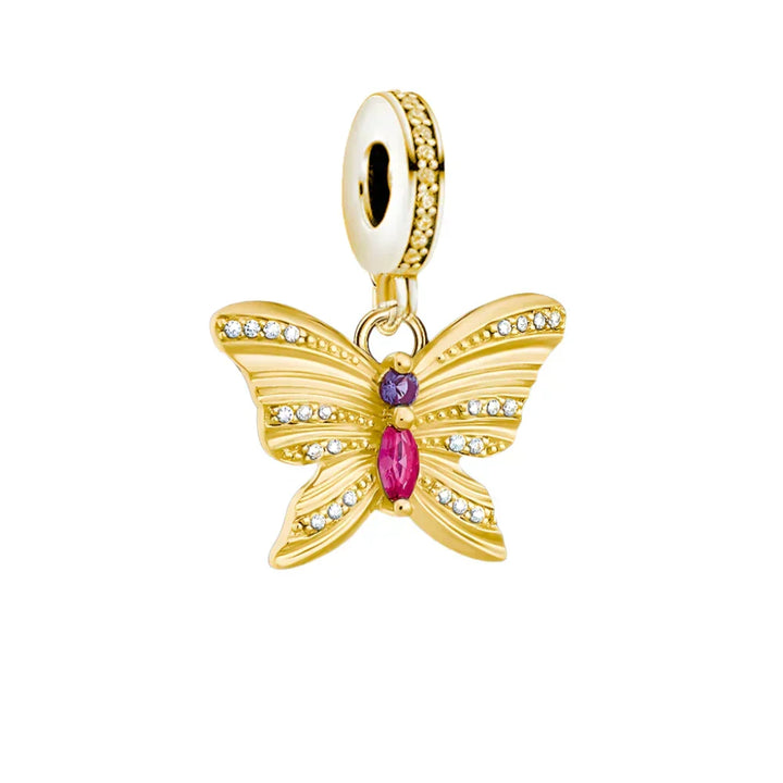 Charm Papillon doré - Maison Perle