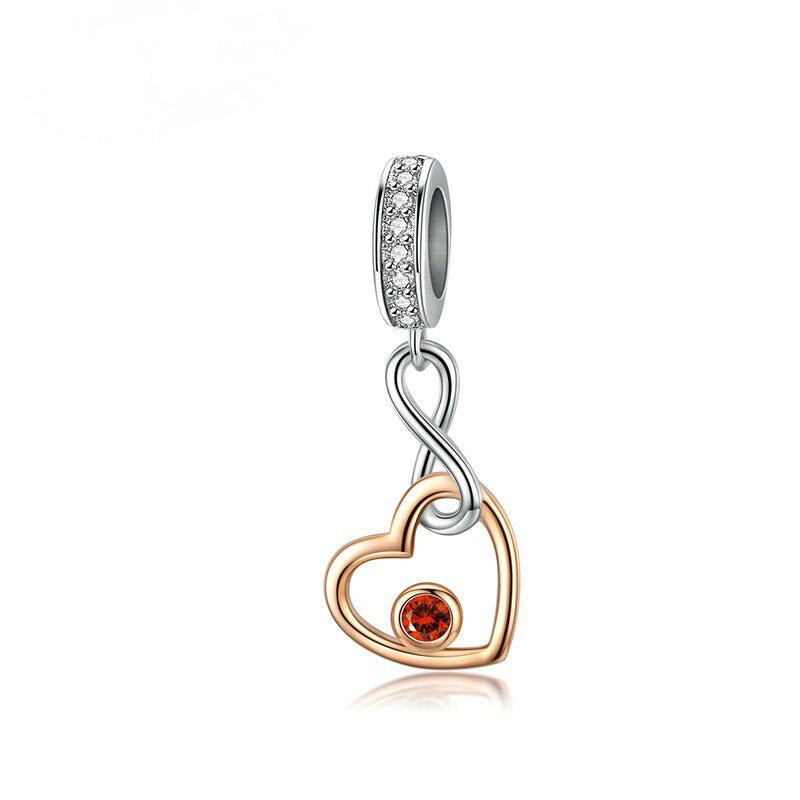 Charm Doré Cœur Infini – Maison Perle