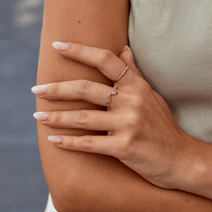 Bague dorée Zoe