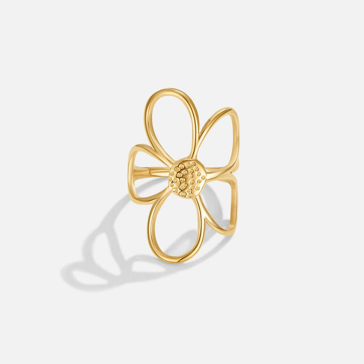 Bague dorée marguerite