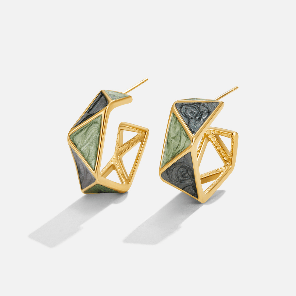 Boucles d’oreilles vertes Atlantis