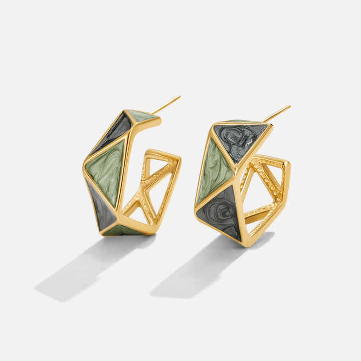 Boucles d’oreilles vertes Atlantis