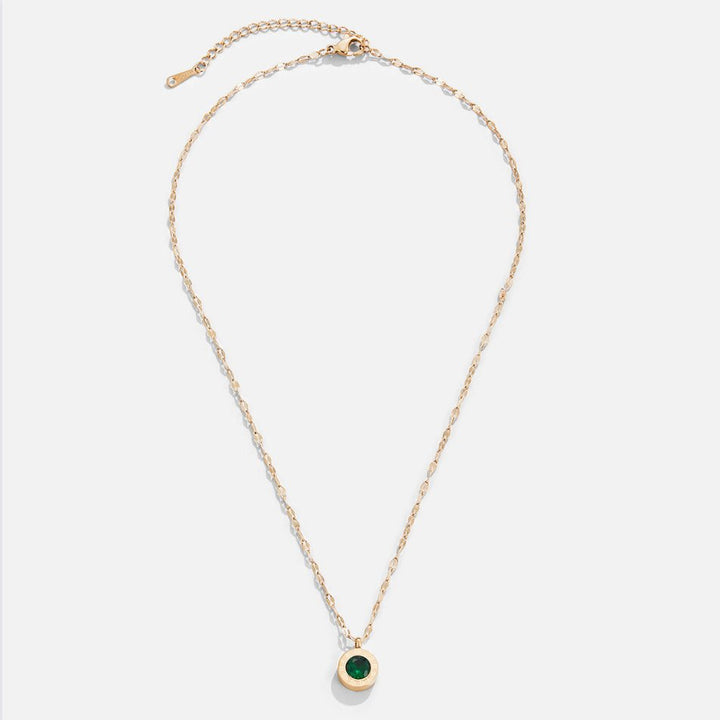 Vert collier en cristal Athena