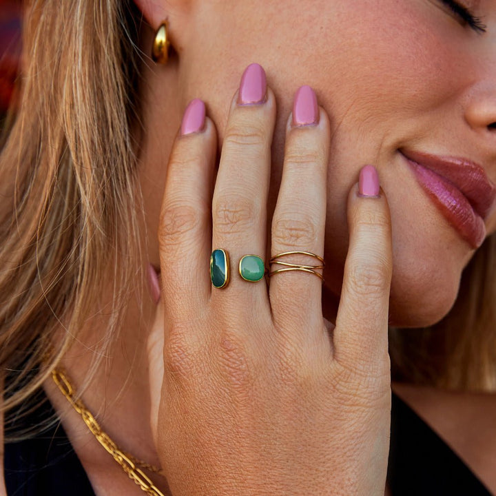 Bague verte saule