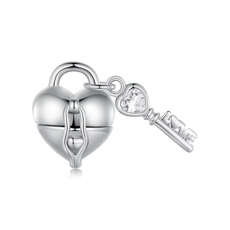 Charm Cœur et Clé – Maison Perle