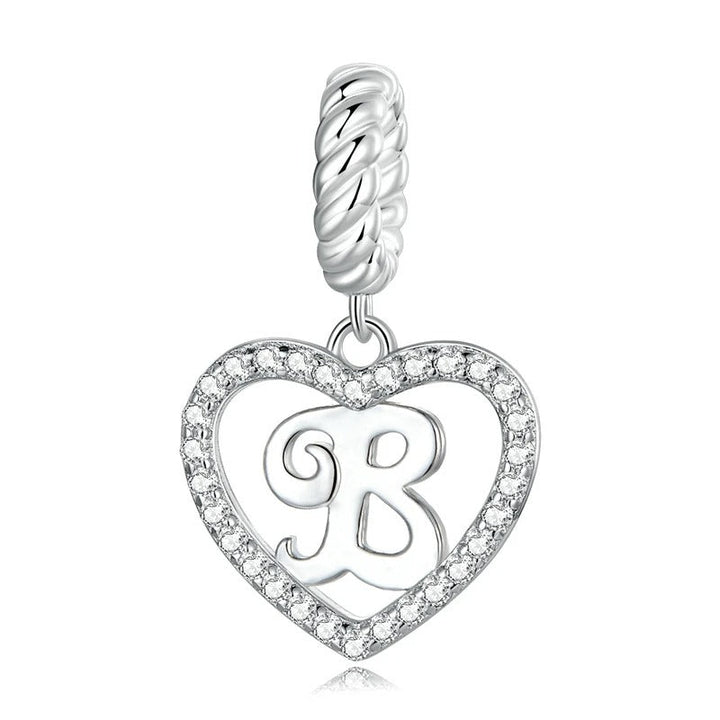 Charm Cœur Lettre B – Maison Perle