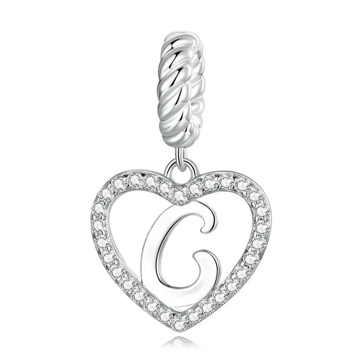 Charm Cœur Lettre C – Maison Perle